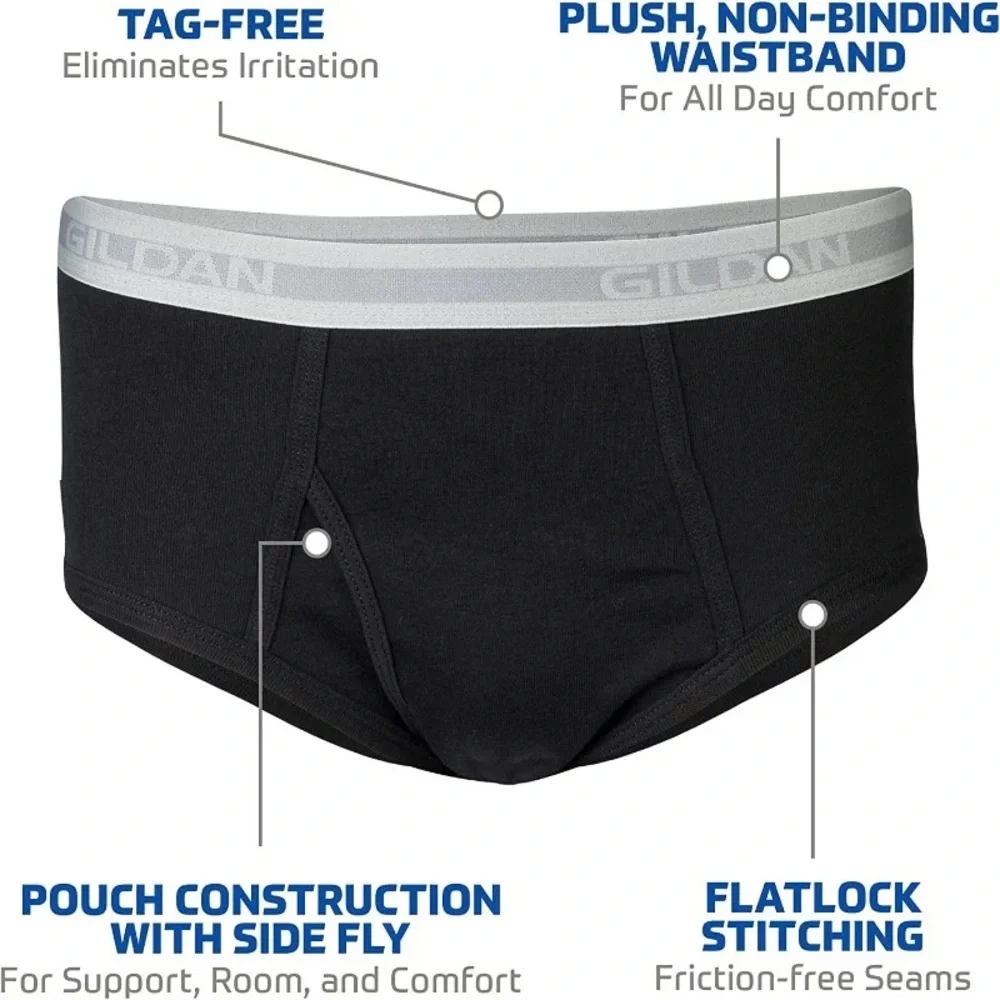 NWT 6-PK Gildan Hip Briefs 2XL